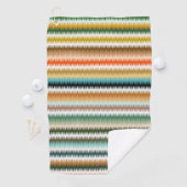 Serviette De Golf Zigzag Multicolor Motif   (En situation)