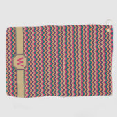 Serviette de golf Zigzag Tropical (Horizontal)