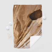 Serviette De Golf Zion Canyon Mur I Abstrait Nature Photographie (En situation)