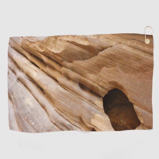 Serviette De Golf Zion Canyon Mur I Abstrait Nature Photographie (Horizontal)