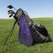 Serviette De Golf Zodiac Purple Leo | Horoscope d'astrologie cosmiqu (Vert)