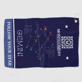 Serviette De Golf Zodiaque Gemini (Horizontal)