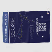 Serviette De Golf Zodiaque Pisces (Horizontal)