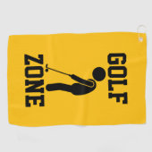 Serviette De Golf Zone de golf - Golf drôle (Horizontal)