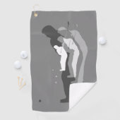 Serviette de Golfeur à main gauche "Dans la neige" (En situation)