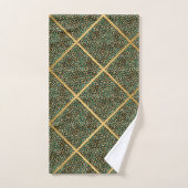 SERVIETTE DE GRILLE DE LUXE EMPREINTE DE LÉOPARD V (Serviette à main)