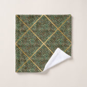 SERVIETTE DE GRILLE DE LUXE EMPREINTE DE LÉOPARD V (Gant de toilette)