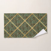 SERVIETTE DE GRILLE DE LUXE EMPREINTE DE LÉOPARD V (Serviette à main)