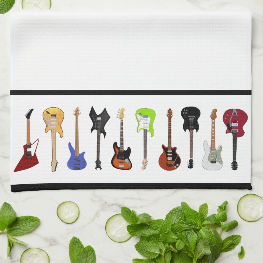 Serviette de guitare électrique (Plié)