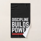 Serviette de gym Discipline construit la puissance (Serviette à main)
