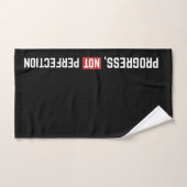 Serviette de gym Progresser et non Perfectionner (Serviette à main)