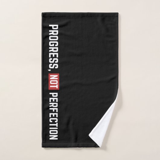 Serviette de gym Progresser et non Perfectionner (Serviette à main)