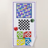 Serviette de hêtre - Amusants dans le sable - Jeux (Devant)