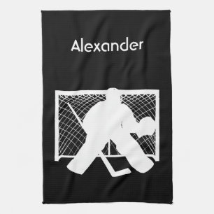 Serviette de hockey sur glace gardien de but de ga