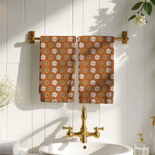 Serviette de jardin groovy terracotta cuivre