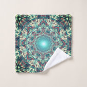 Serviette de kaléidoscope solaire fractale (Gant de toilette)