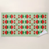Serviette de la plage de fraises (Devant)