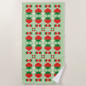 Serviette de la plage de fraises (Devant)