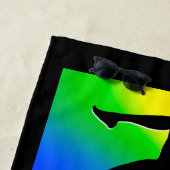 SERVIETTE DE LA PLAGE DE LA FILLE DE GYMNASTICS PE (En situation)