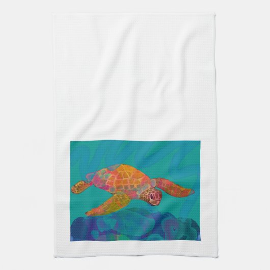 Serviette de la tortue de mer (Vertical)