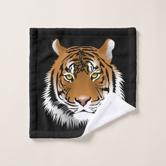 Serviette de lavage pour visage de tigre (Gant de toilette)
