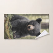 Serviette de l'ourson noir North Woods Little Blac (Serviette à main)