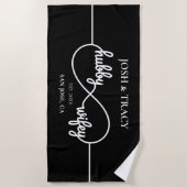 Serviette de lune de miel pour couples Mari et Fem (Devant)