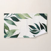 Serviette de luxe émeraude verte or botanique (Serviette à main)