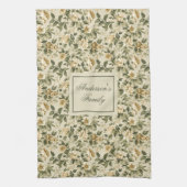 Serviette de luxe personnalisée avec impression or (Vertical)
