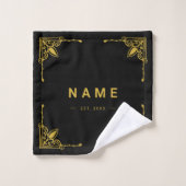 Serviette de luxe premium avec nom personnalisé (Gant de toilette)