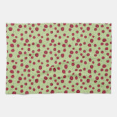 Serviette de main au motif de canneberges dessiné  (Horizontal)