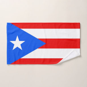 Serviette de main avec le drapeau de Porto Rico,