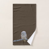 Serviette de main avec le hibou (Serviette à main)