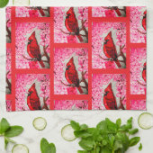 Serviette de main CARILLON ROUGE (Plié)