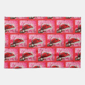 Serviette de main CARILLON ROUGE (Horizontal)