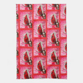 Serviette de main CARILLON ROUGE (Vertical)