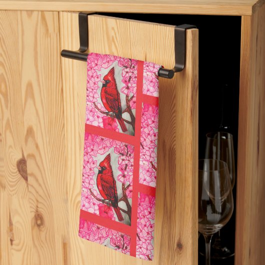 Serviette de main CARILLON ROUGE (Pliage en tiers)