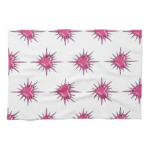 Serviette de main Cybersigilisme Cœur Barbelé Rose