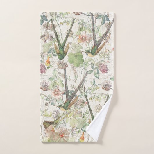 Serviette de main de Bath d'animaux de fleur (Serviette à main)
