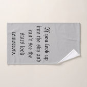 Serviette de main de citation de CIEL (Serviette à main)