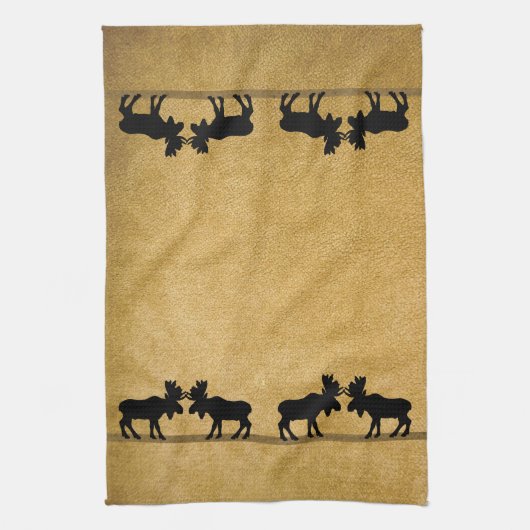 Serviette de main de cuisine d'orignaux (Vertical)