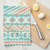 Serviette de main de cuisine/tribal aztèque (Quart Plié)