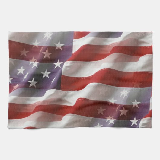 Serviette de main de drapeau américain (Horizontal)