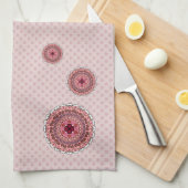 Serviette de main de la Saint-Valentin en dentelle (Quart Plié)