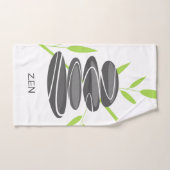 Serviette de main de spa avec conception de pierre (Serviette à main)