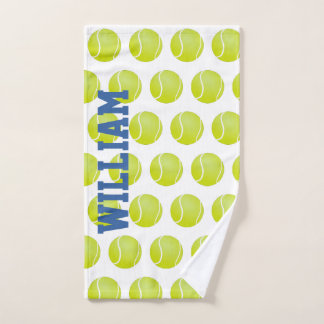 Serviette de main de sports de balles de tennis