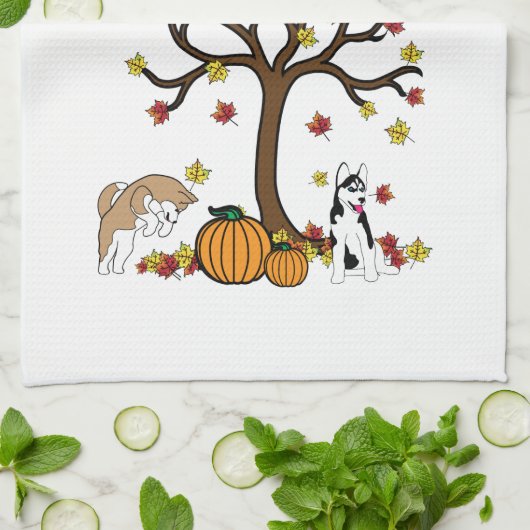 Serviette de main de thanksgiving (Plié)