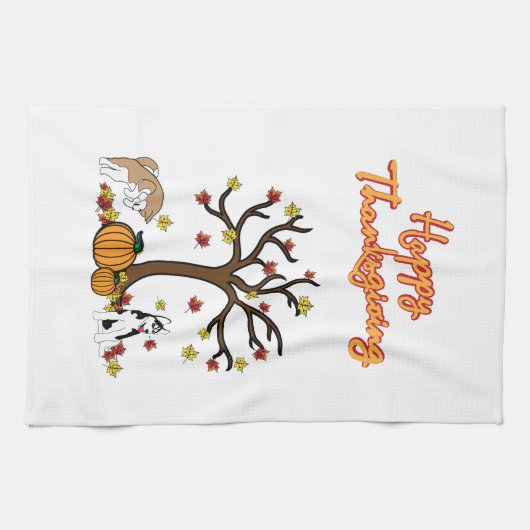 Serviette de main de thanksgiving (Horizontal)