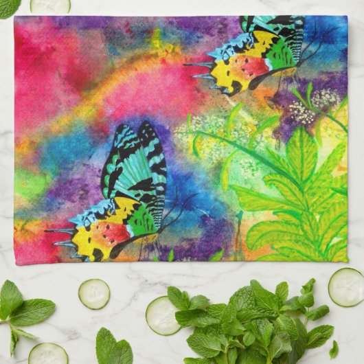 Serviette de main d'éclaboussure du Madagascar (Plié)