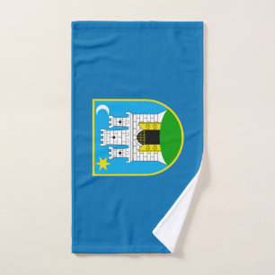 Serviette de main Drapeau de Zagreb, Croatie